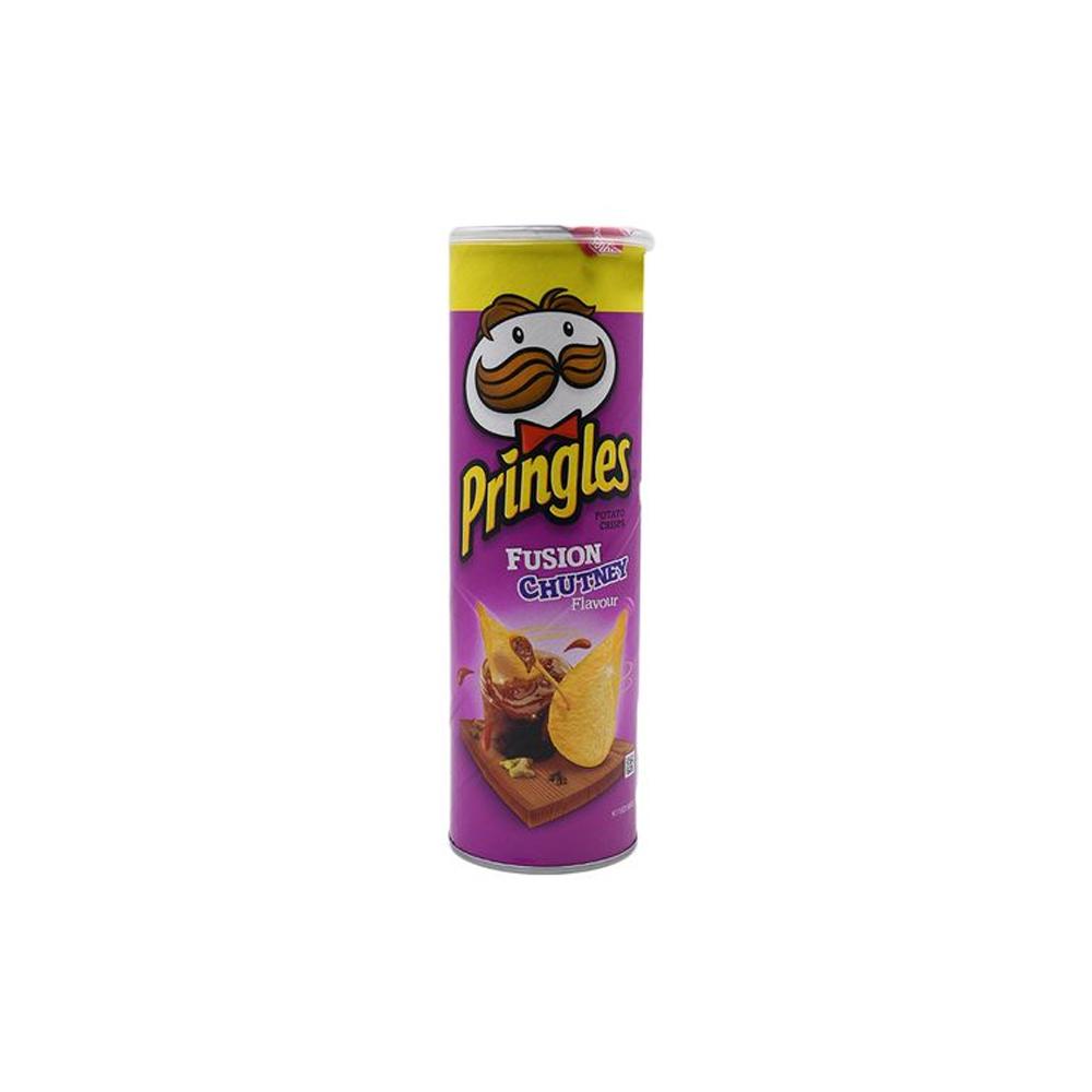 Pringles Potato Chips - Fusion Chutney, 107 g