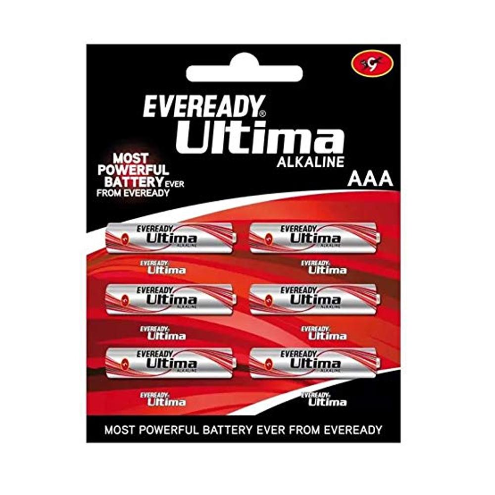 Eveready AAA Cell Battery Ultima 2112, 6 N