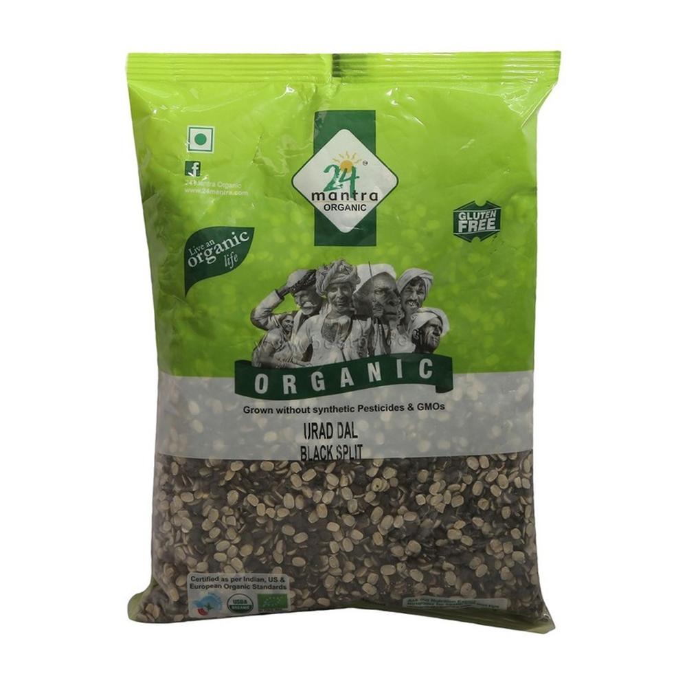 24 Mantra Organic Black Urad Split, 500 g