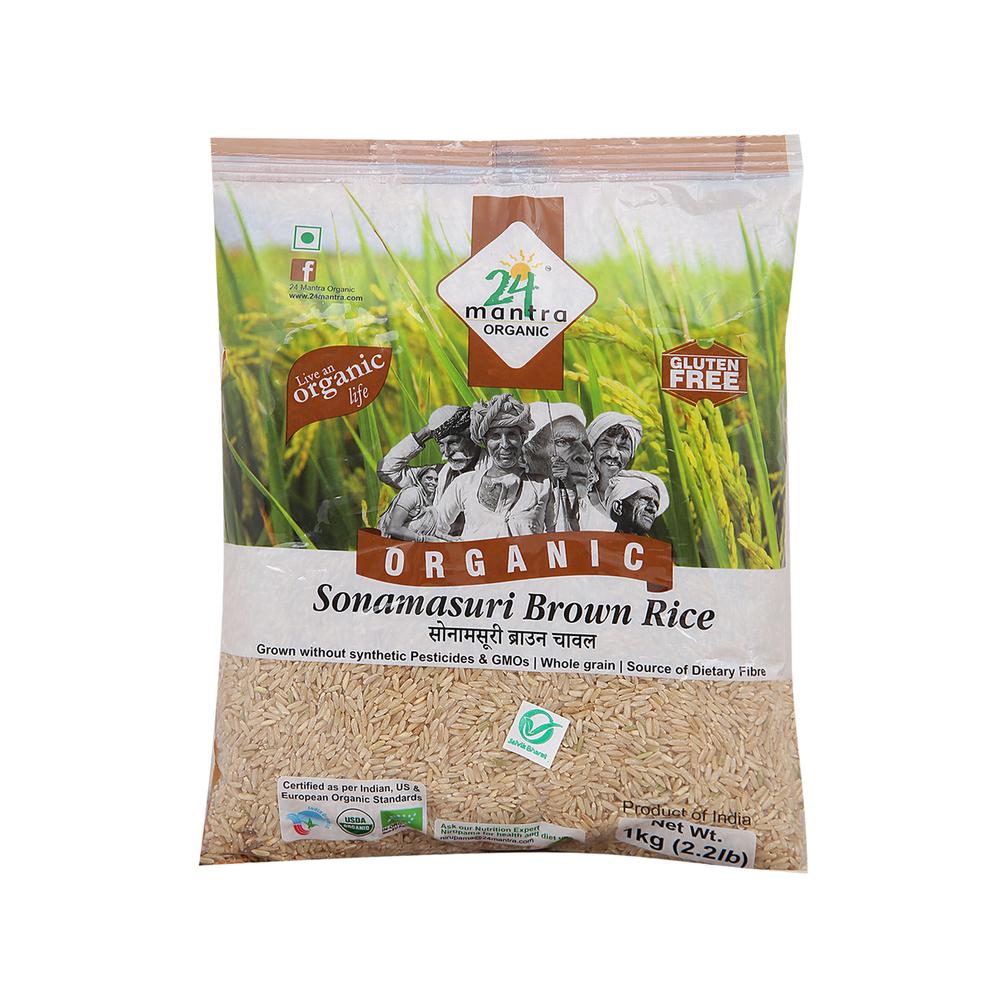 24 Mantra Organic Sona Masuri Brown Rice 1 kg