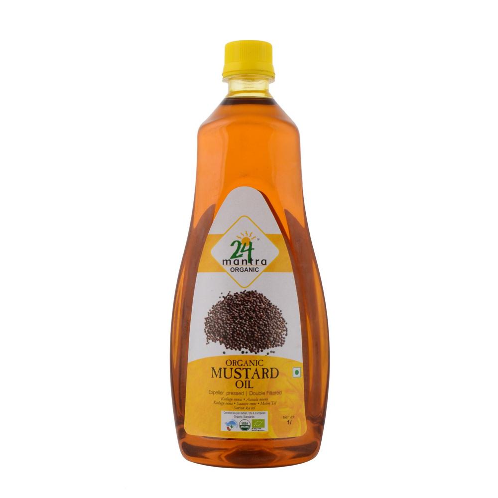 24 Mantra Organic Premium Mustard Oil 1 L