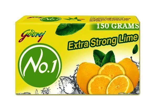 Godrej No 1 Extra Strong Lime Soap 4 N (150 g Each)