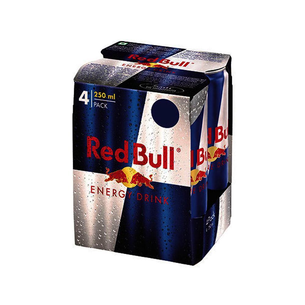 Red Bull Energy Drink Can, 4 N (250 ml Each)