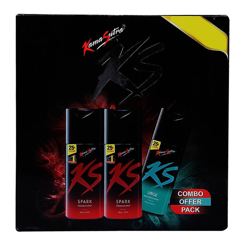 Kamasutra Deodorant Combo, 2N (150 ml Each)