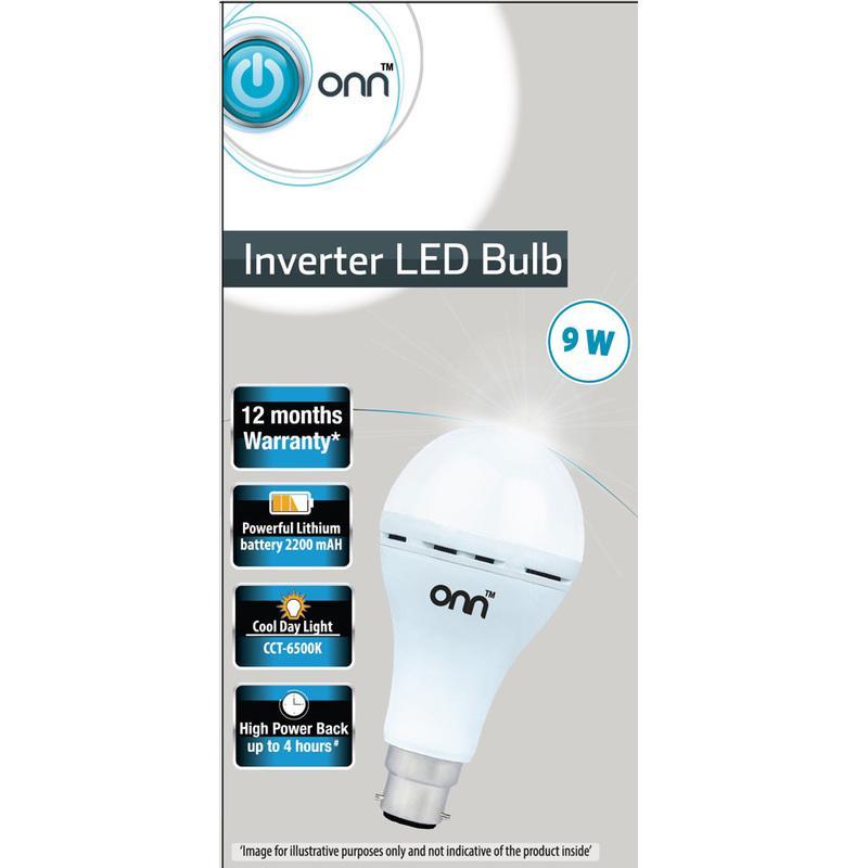 Onn 9 W Inverter LED Bulb 1 N