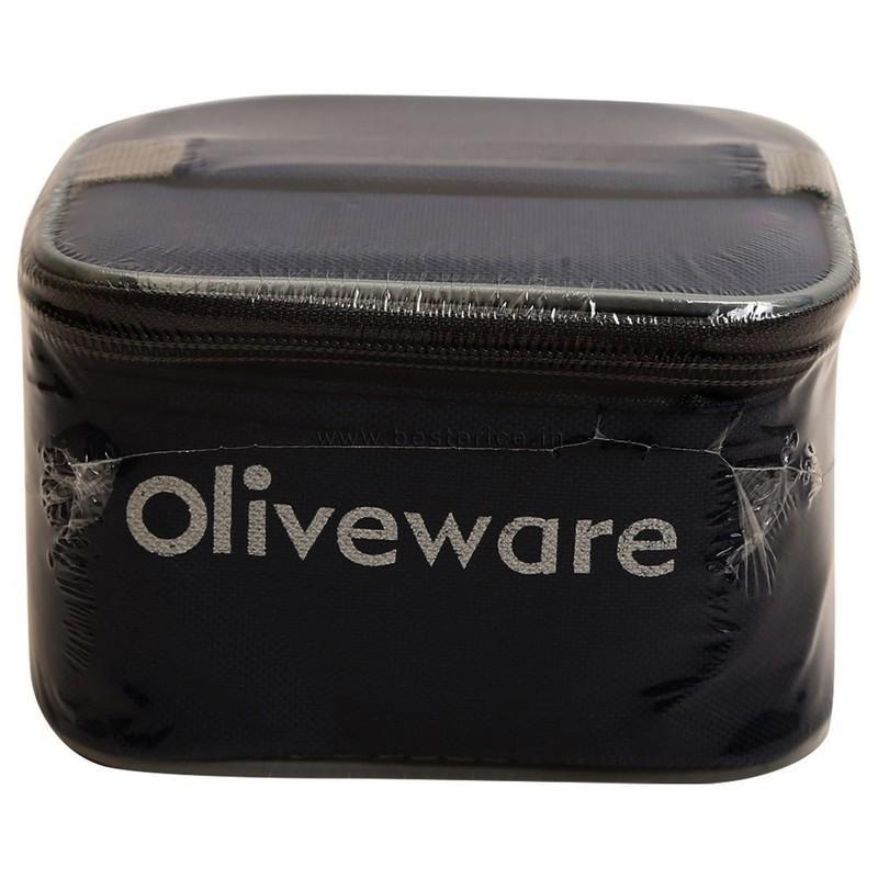 Oliveware Square Lunch Bag With 2 Containers, 1 N