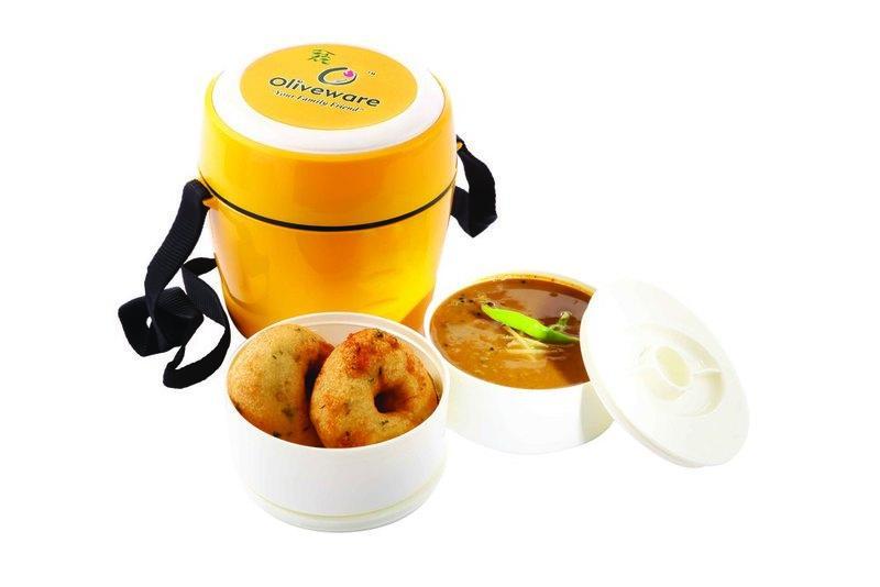 Oliveware Insulated Plastic Lunch Box 2 N