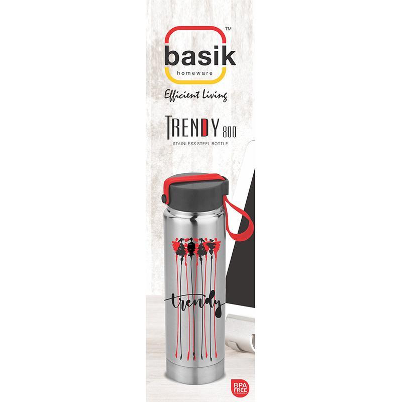 Basik 800 ml Trendy Stainless Steel Water Bottle 1 N