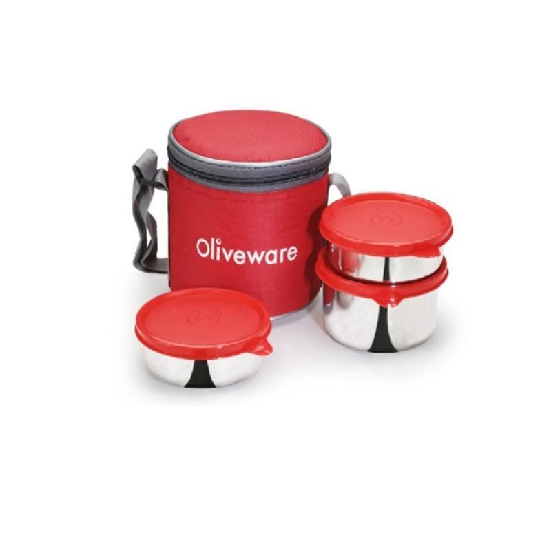 Oliveware Lovely Lunch Box Container 3 N