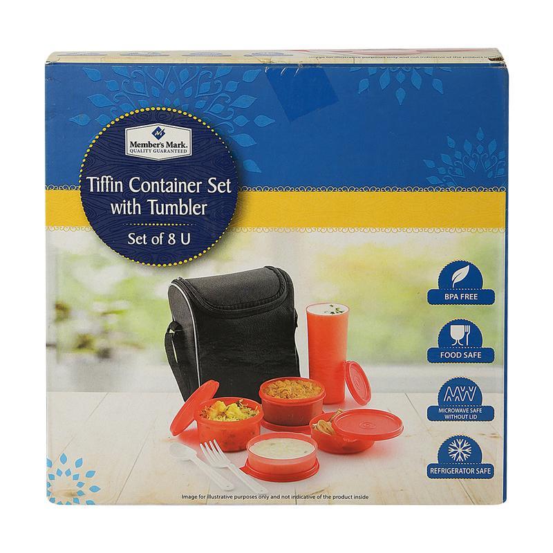 Member's Mark Tiffin Container Set With Tumbler 7 N