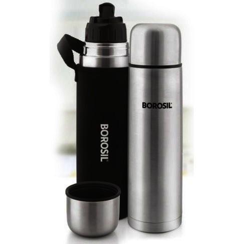 Borosil Thermo Black Bottle Stainless Steel, 500 ml