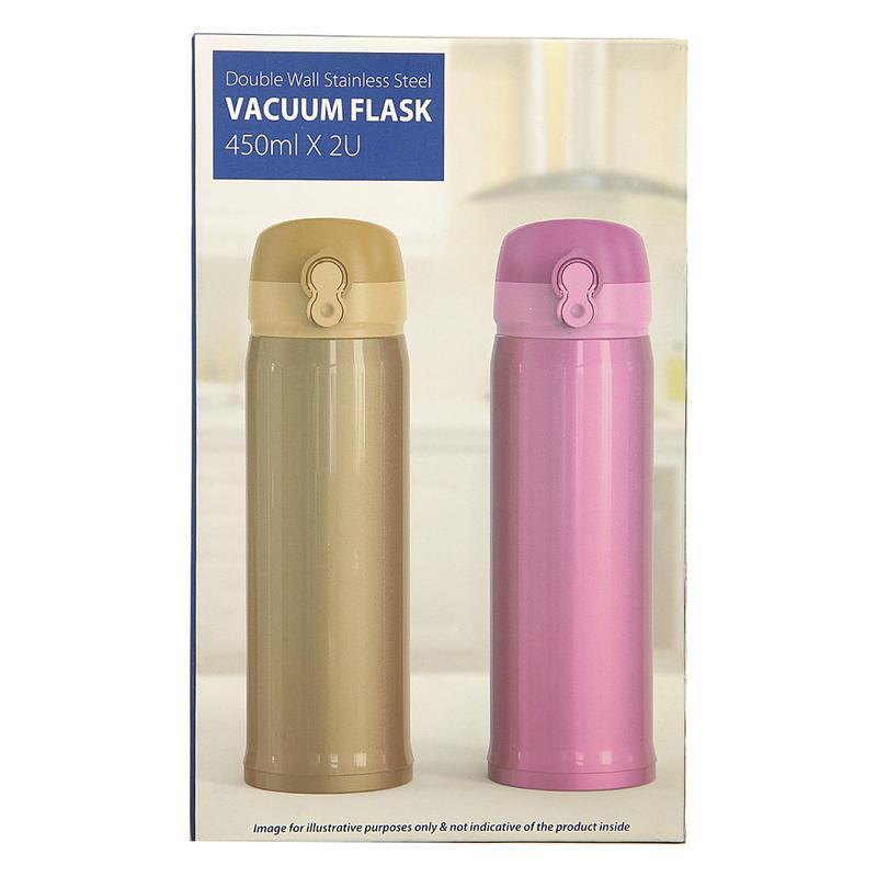 Exclusive Imports Double Wall Bottle 2 N (Capacity 450 ml Each)
