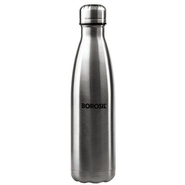 Borosil Bolt Bottle Stainless Steel, 1 L
