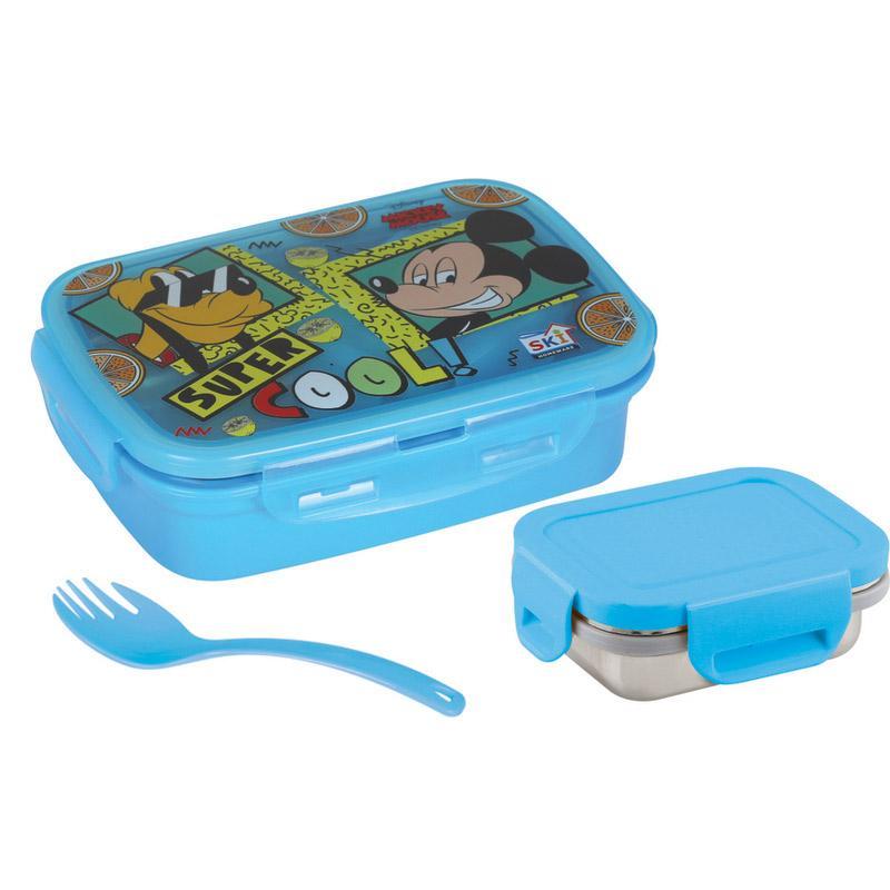 SKI Snaplock Steel Lunch Box & Dabbi 1 N