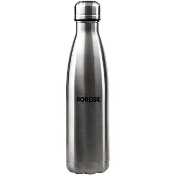 Borosil Bolt Bottle Stainless Steel, 500 ml