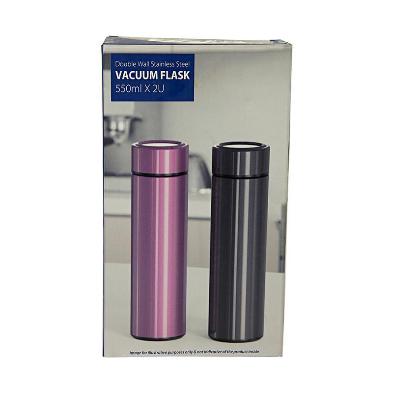Exclusive Imports Double Wall Bottle 2 N (Capacity 550 ml Each)