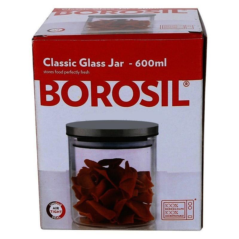 Borosil Classic Jar Capacity 600 ml, 1 N
