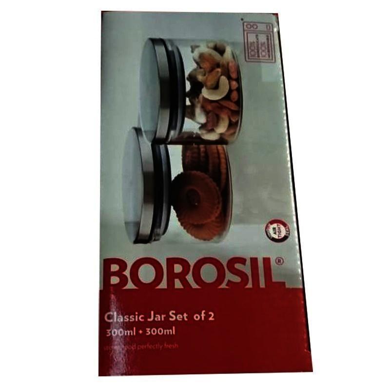 Borosil Classic Jars Capacity 300 ml, 2 N