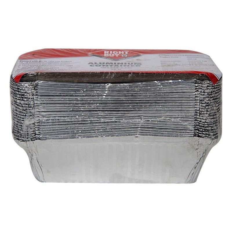Right Buy Aluminum Container Capacity 660 ml, 1 N