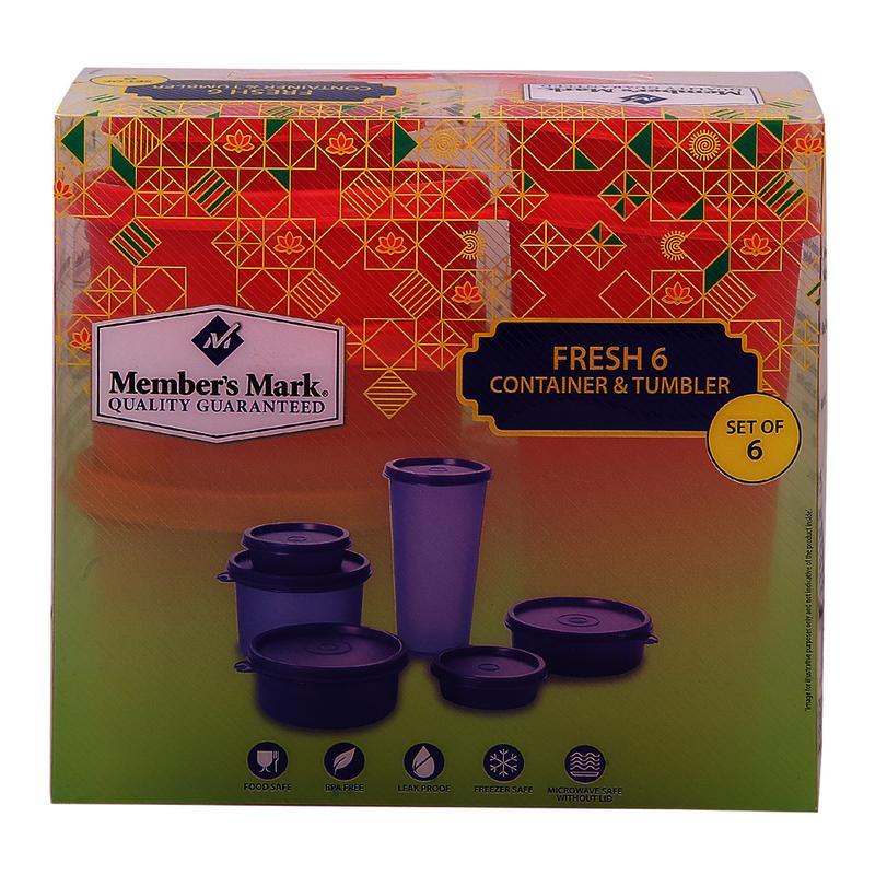 Member's Mark W Tumbler Container 6 N