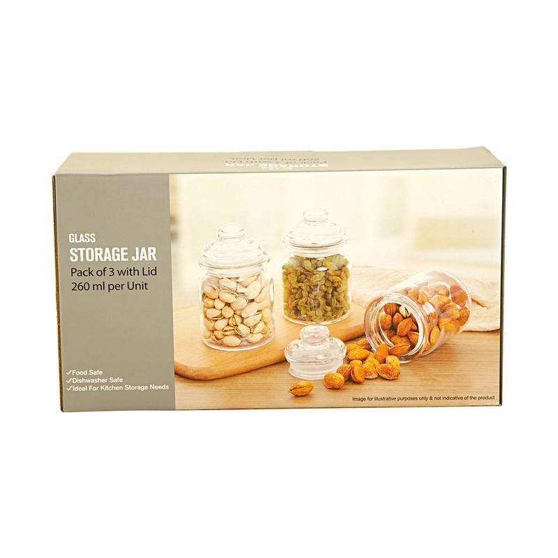 Exclusive Imports Storage Jar With Lid 3 N