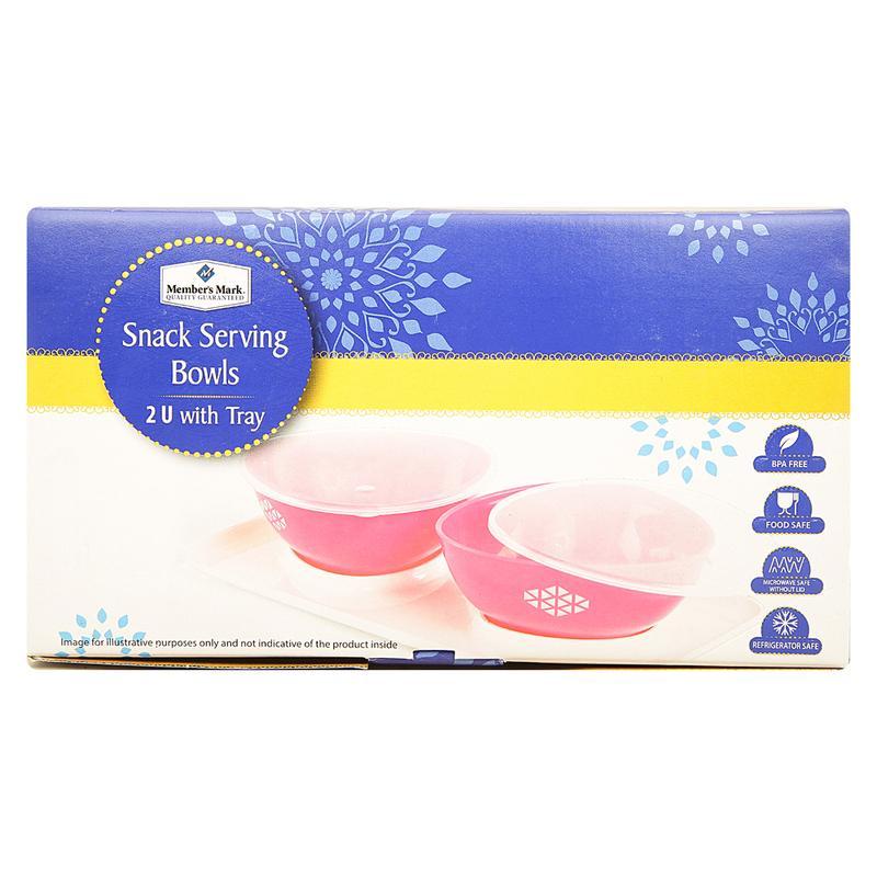 Member's Mark Snack Serving Bowls With Tray 2 N