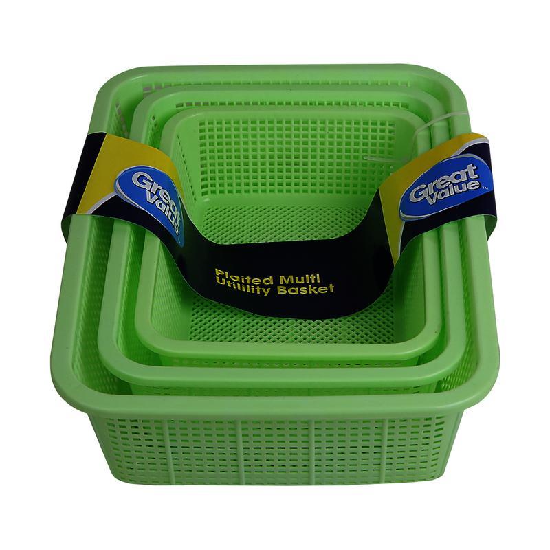 Great Value Multi Utility Basket Plaited, 3 N