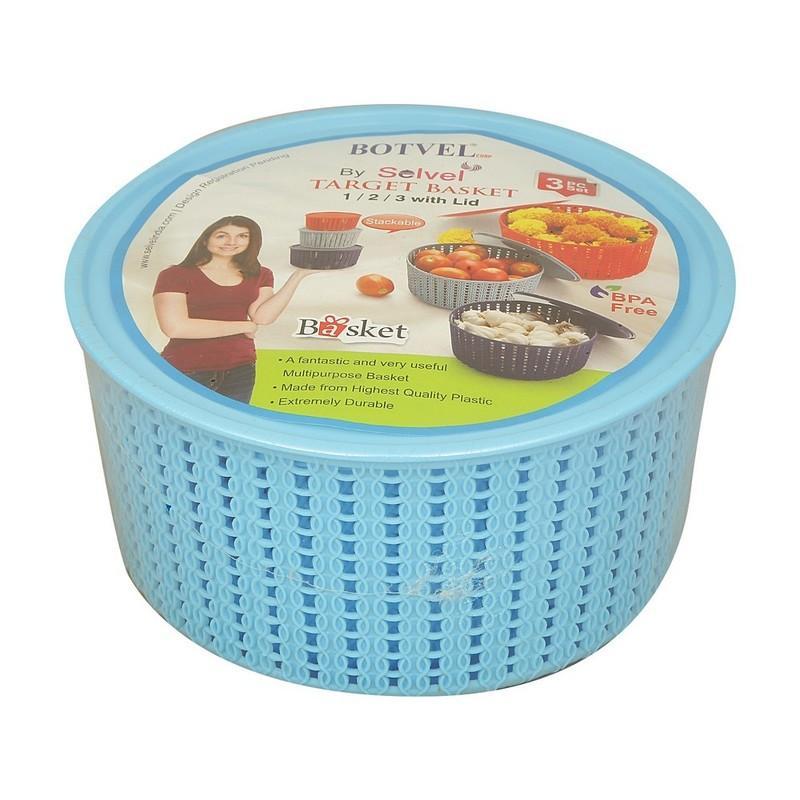 Selvel Target Basket With Lid, 3 N