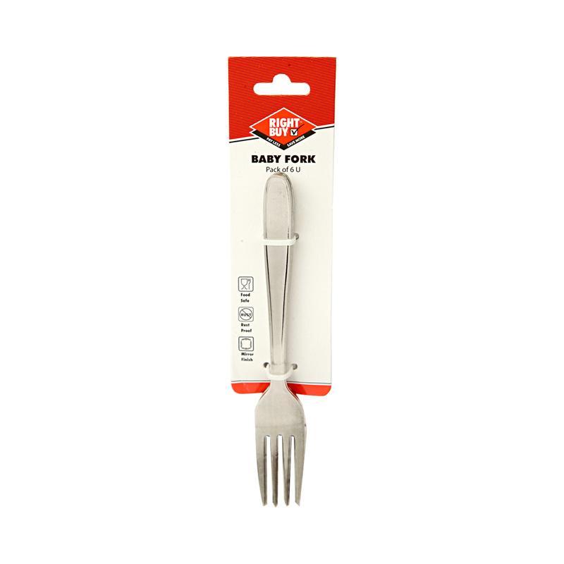 Right Buy Baby Fork Stainless Steel, 6 N