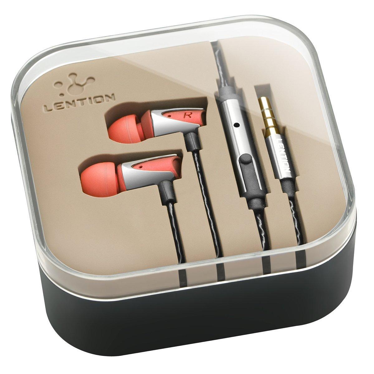 Lention in Earbuds Noice Cancellation Earphones with Remote and Mic Headset Stereo Headphones for Ap