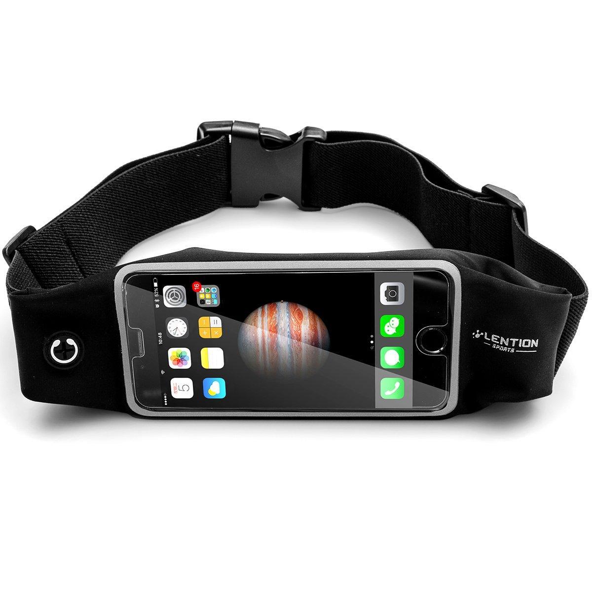 Lention Premium Single Pocket Sport Waist Bag with Touch Phone Screen Function 5.5 inch for Apple iP