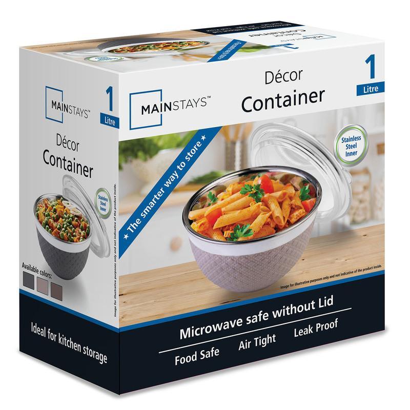 Mainstays 1 L Decor Container 1 N