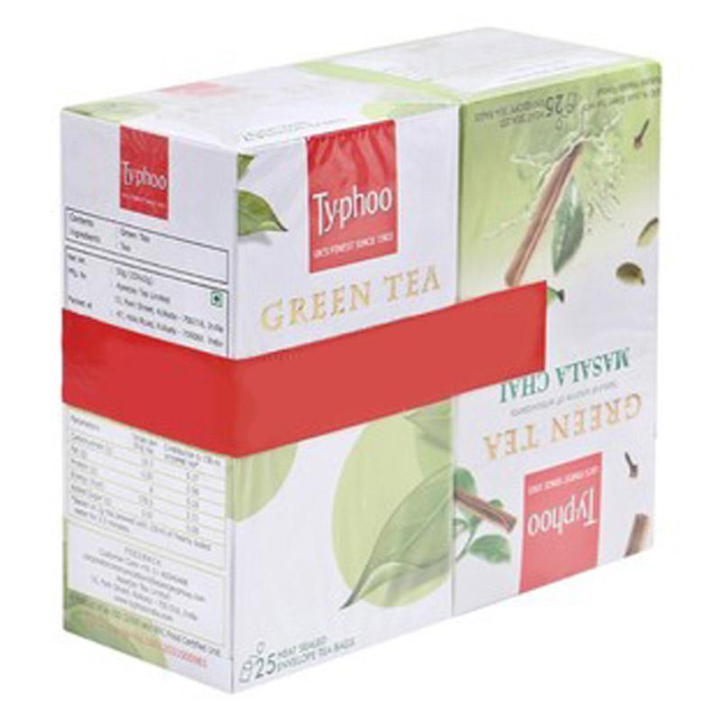 Typhoo Tea Bags Green Masala, Sachet, 25N