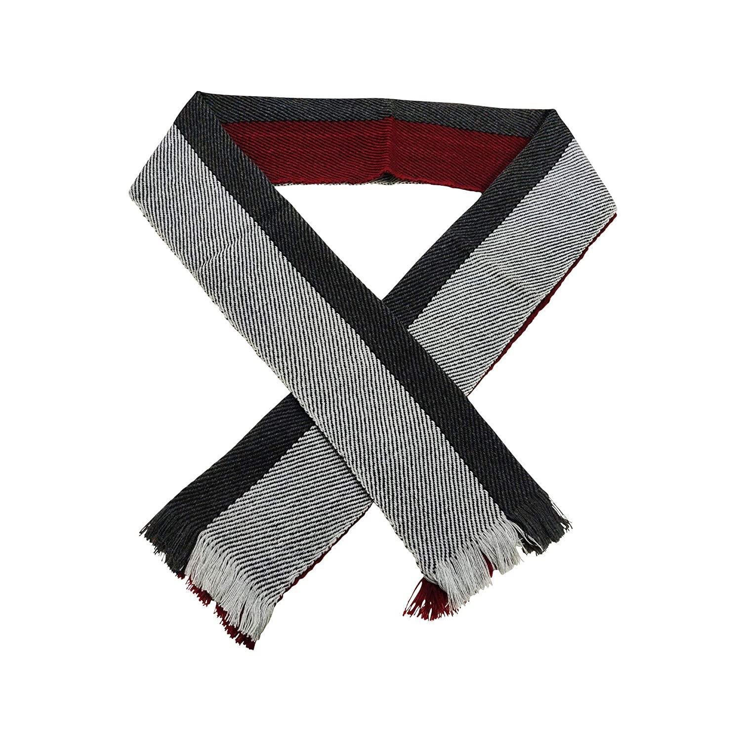 Graceway Men And Women Black Woolen Muffler For Winter Season
