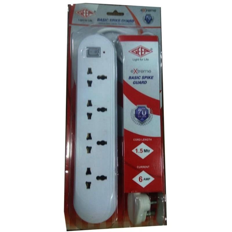 Geep Box 2 Pin Socket + 1 Switch And 4 m Cable 1 N
