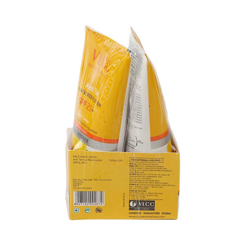 VLCC Sun Sunscreem SPF 25, 150 ml + 150 ml