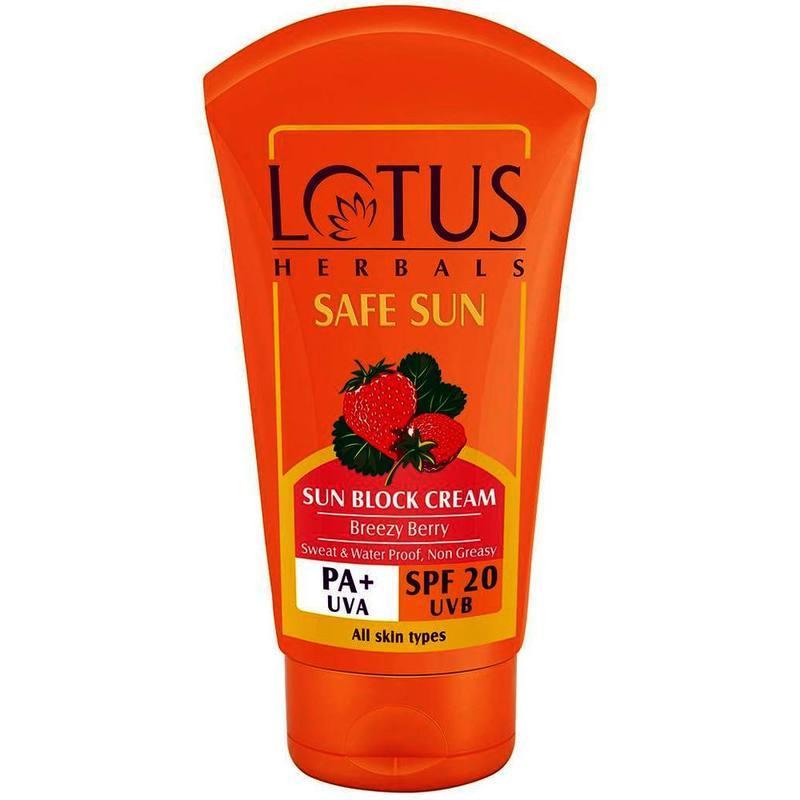 Lotus Sun Block Cream SPF 20, 50 g