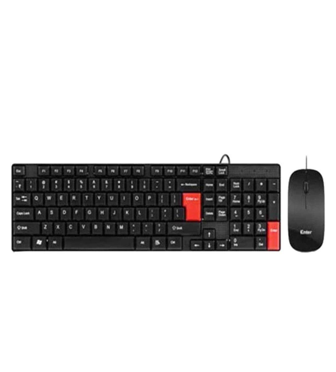 Enter Keyboard And Mouse USB Wired Combo, 1 N