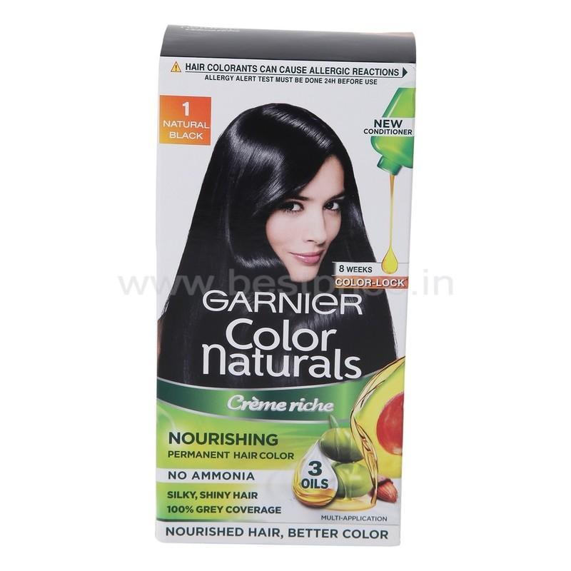 Garnier Natural Black Hair Colour Shade No 1 70 ml + 60 g