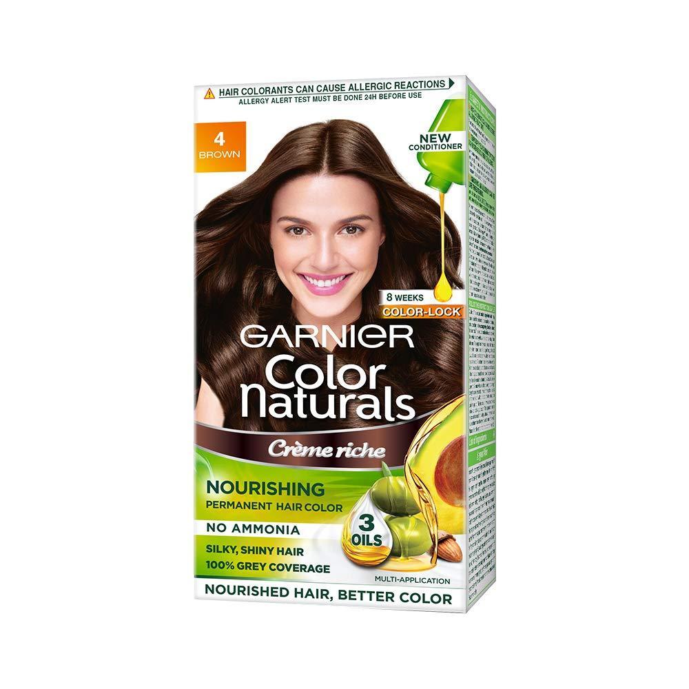 Garnier Natural Brown Hair Colour Shade No 4 70 ml + 60 g