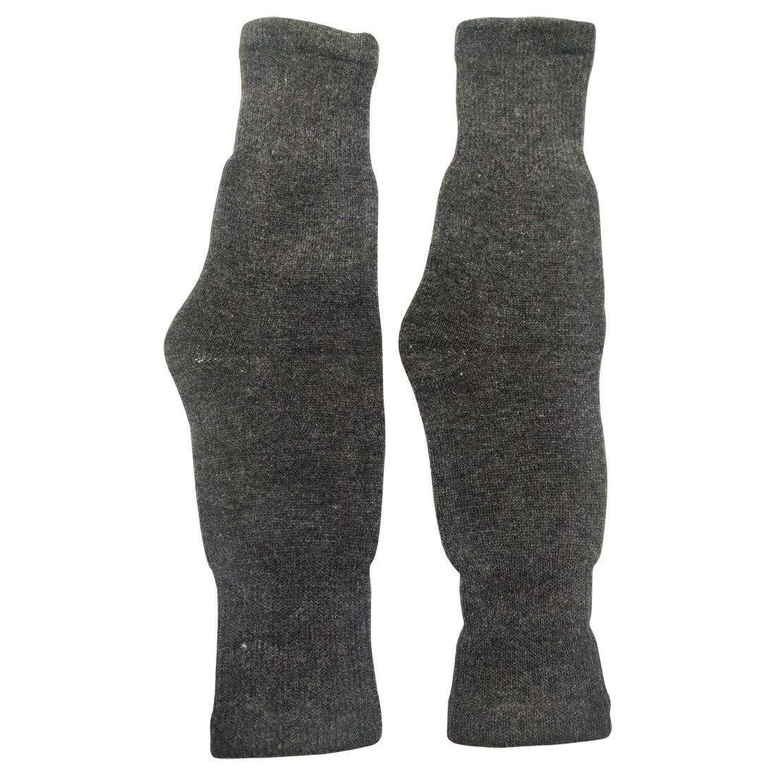 Graceway Men And Women Knitted Woolen Acro Wool Warm Kneecap With Cushion Inside For Comfort (Dark Grey)