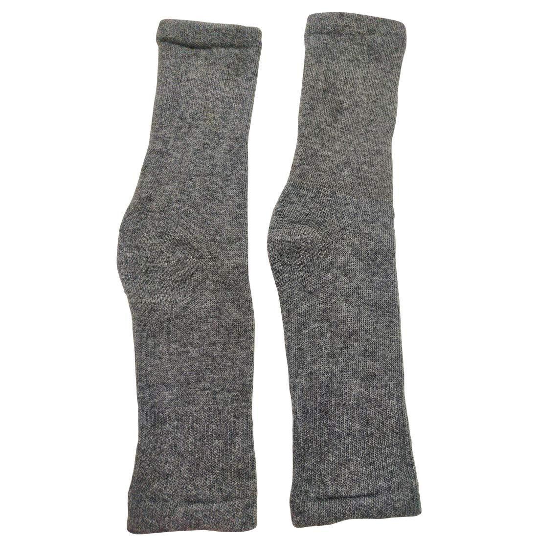 Graceway Men And Women Knitted Woolen Acro Wool Warm Kneecap With Cushion Inside For Comfort (Grey)