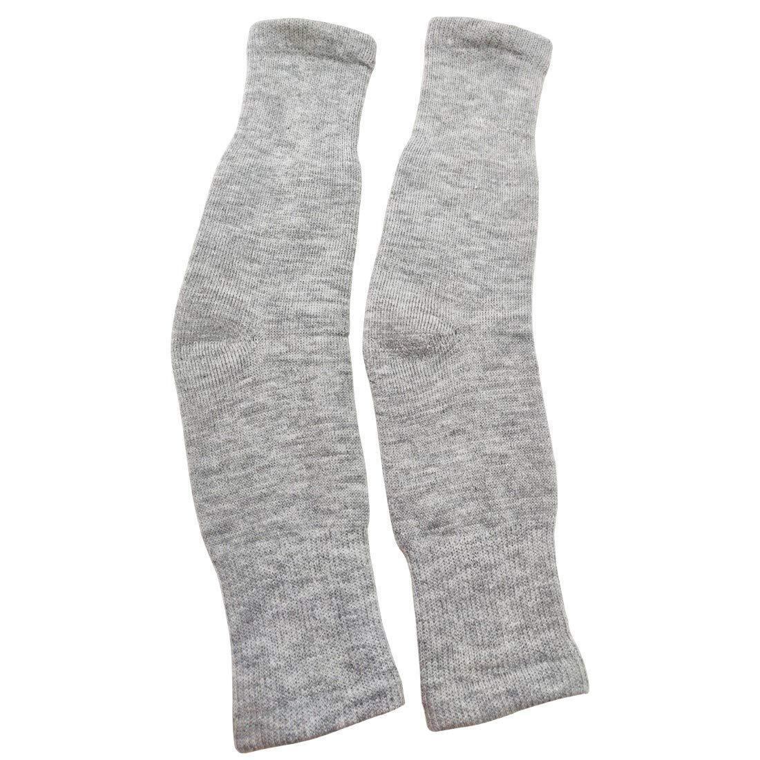 Graceway Men And Women Knitted Woolen Acro Wool Warm Kneecap With Cushion Inside For Comfort (Light Grey)