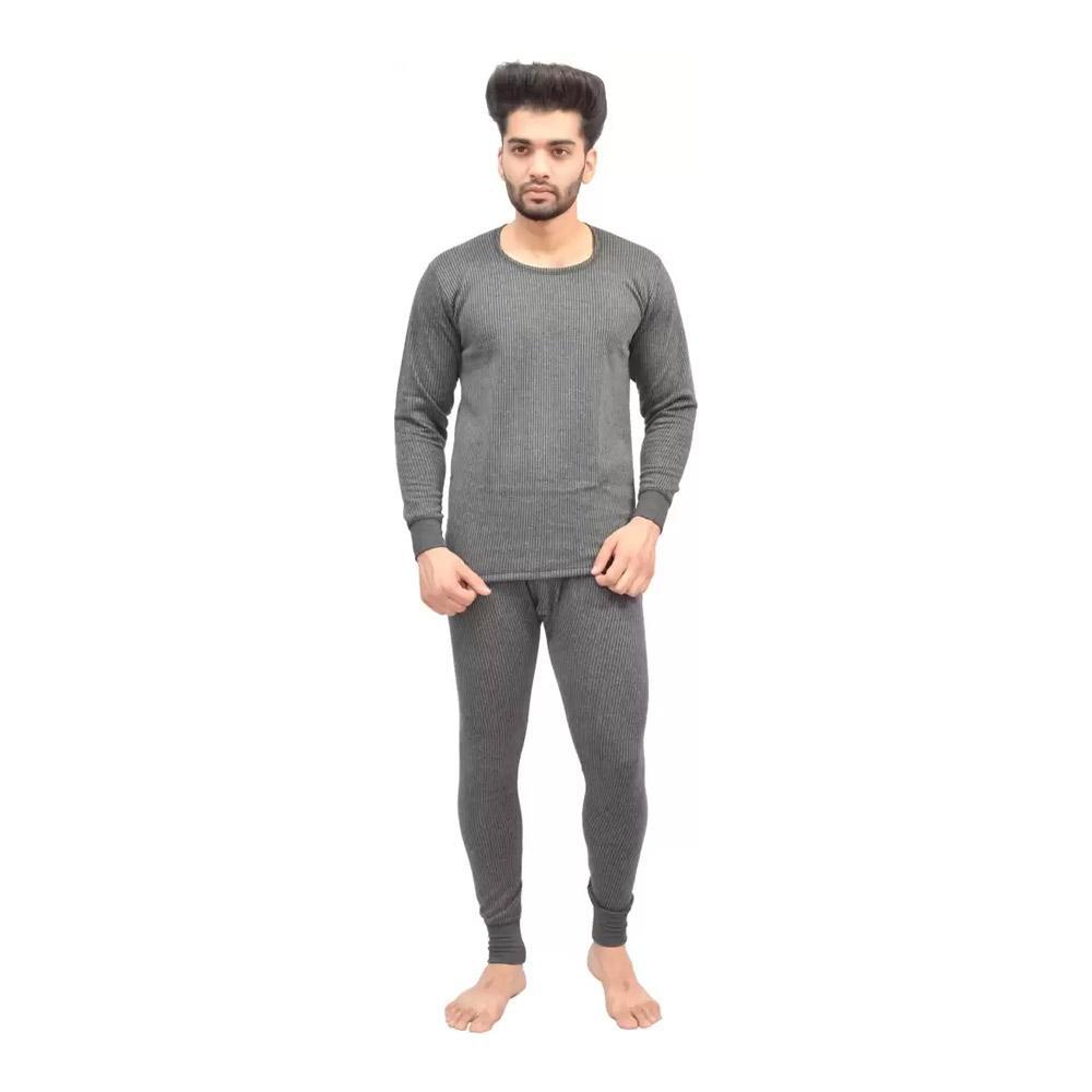 Picot Men Thermal Set Grey (Top & Lower)