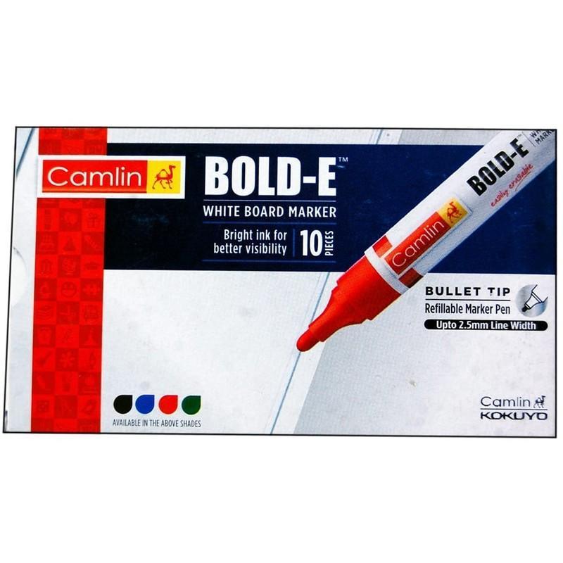 Camlin Whiteboard Marker Bold E, 10 N