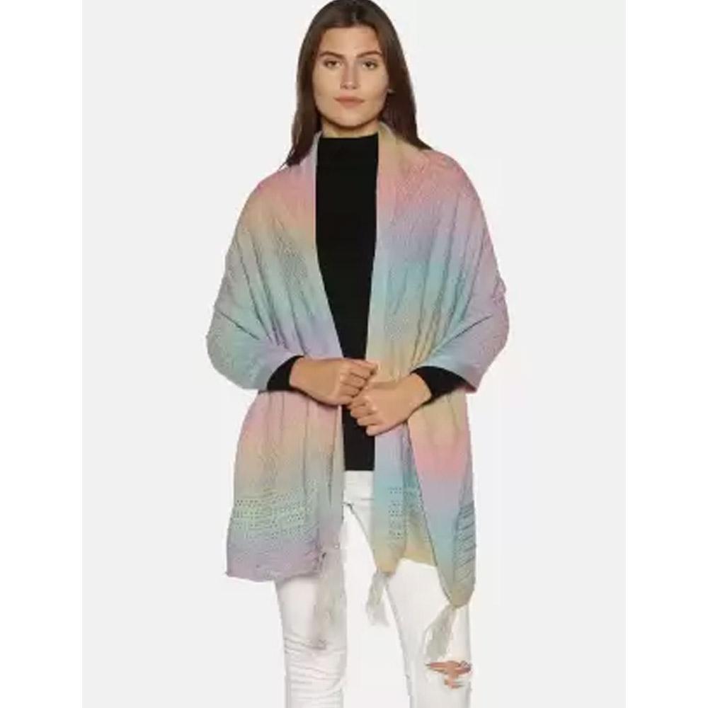 Companion Cotton Self Design Women Shawl 