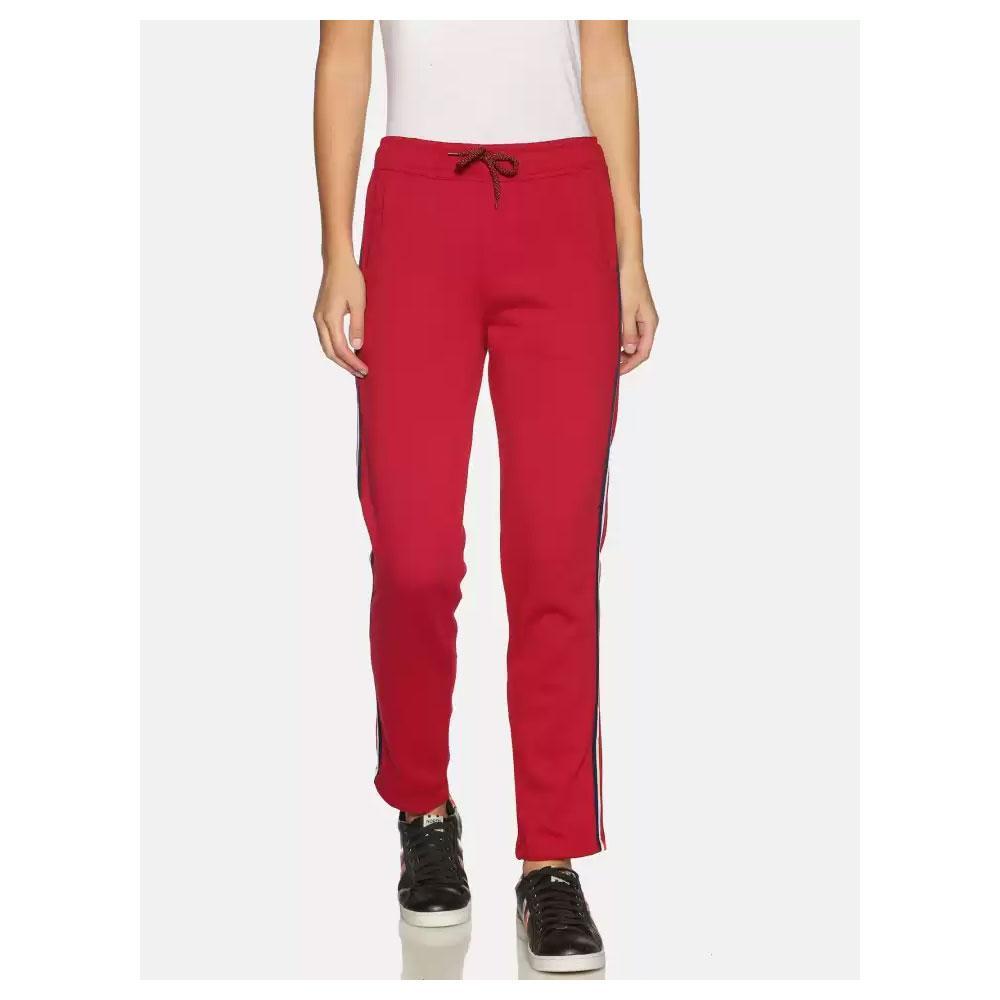Companion Solid Women Red Track Pants