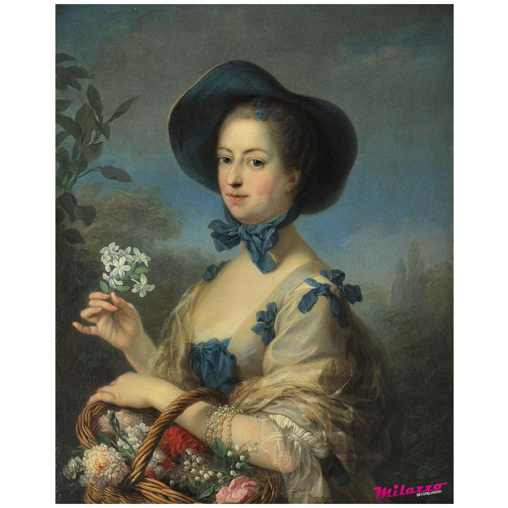 carle van loo marie Canvas Painting for home and office decor, unframed, printed on 100% cotton canvas base