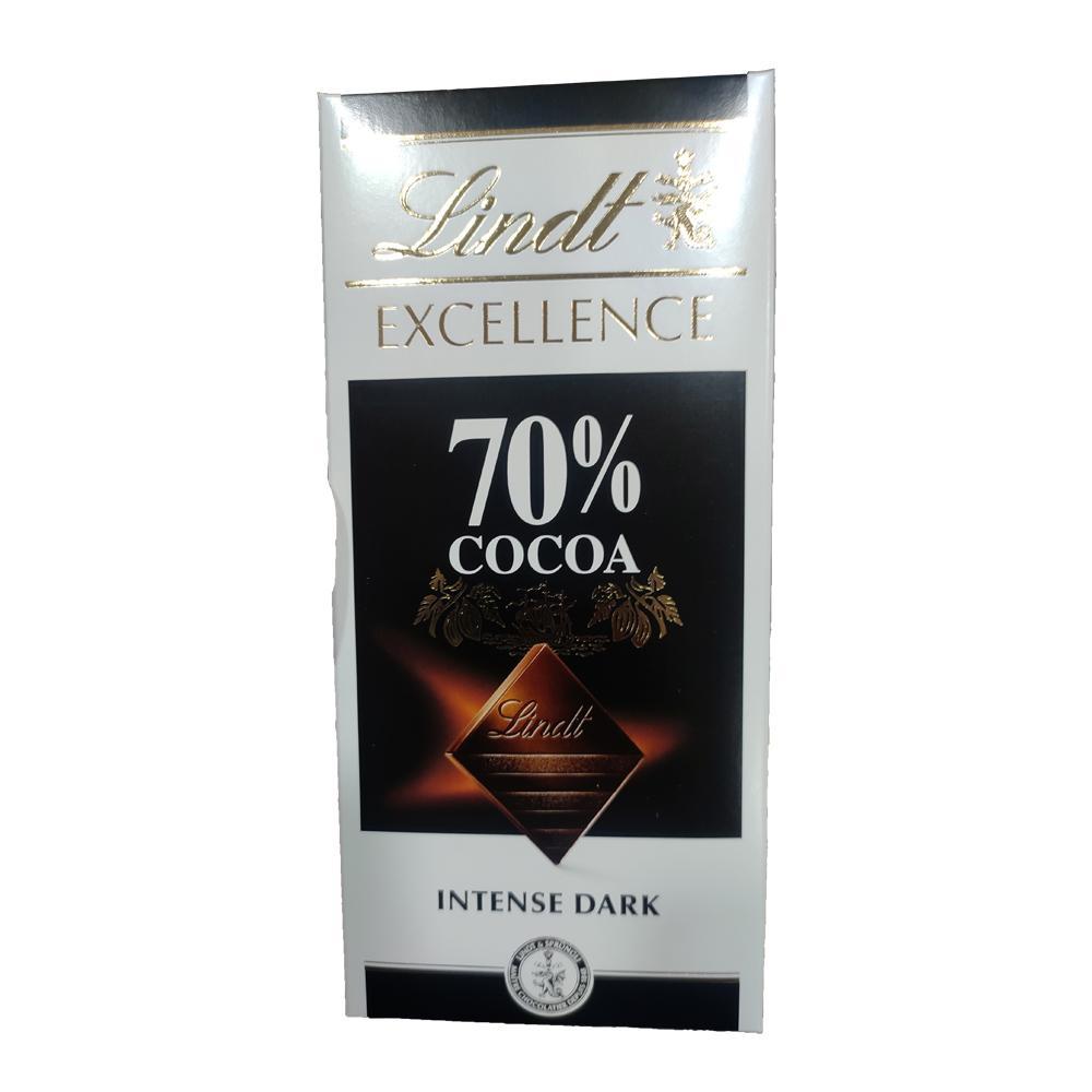 Lindt Excellence 70 % Cocoa Intense Dark Chocolate, 100 g