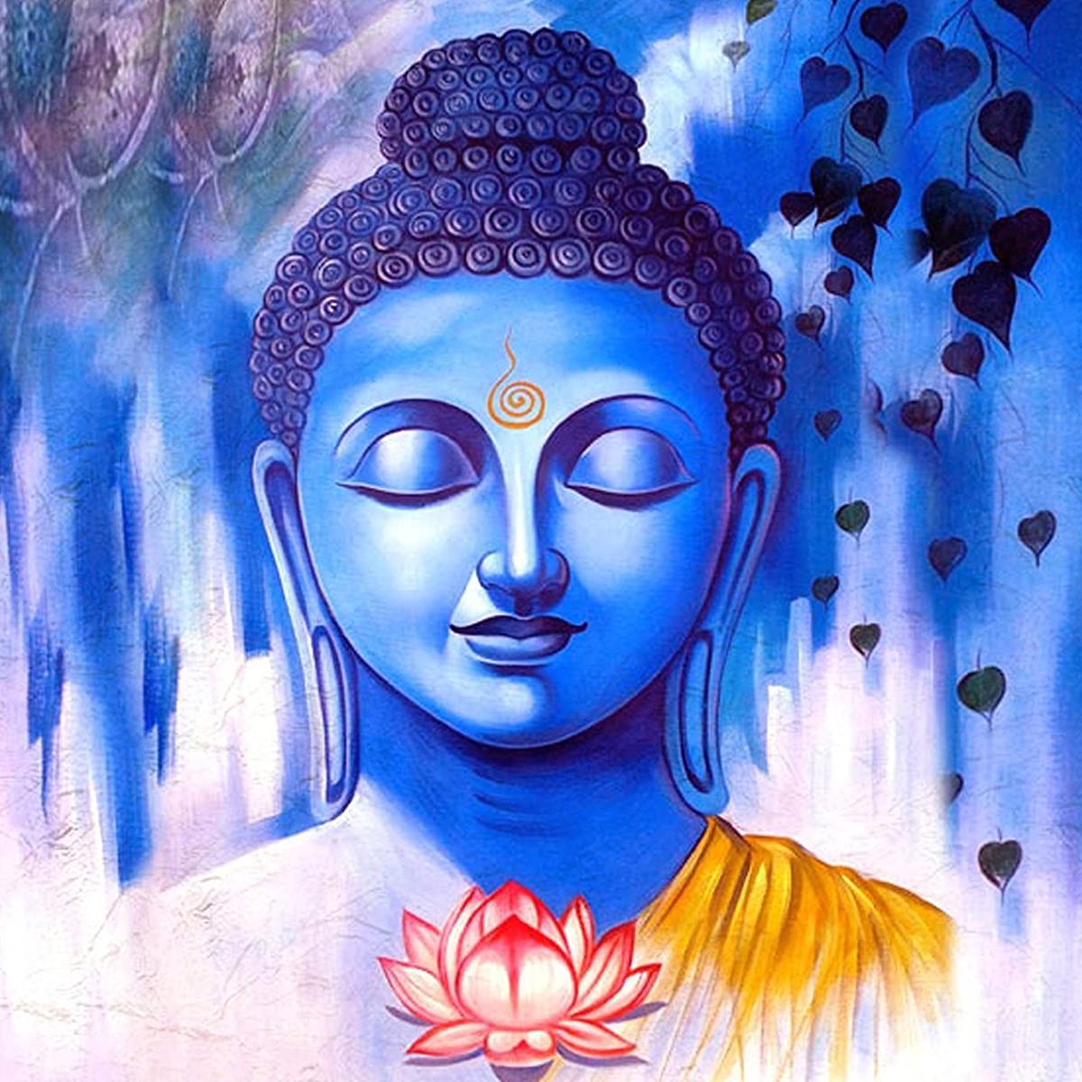 Buddha Vastu Canvas Painting for home and office decor, unframed, printed on 100% cotton canvas base.